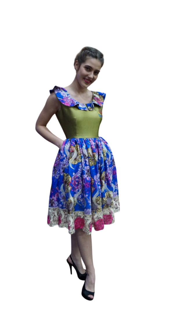 Vestido oro fieras